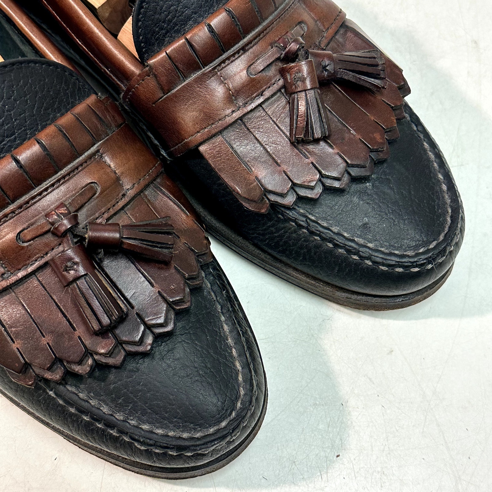 Euc Rancourt & Co X H. S. Trask Moccasin Tassel Loafer Handsewn Maine Usa 11.5 D — image 8 of 8